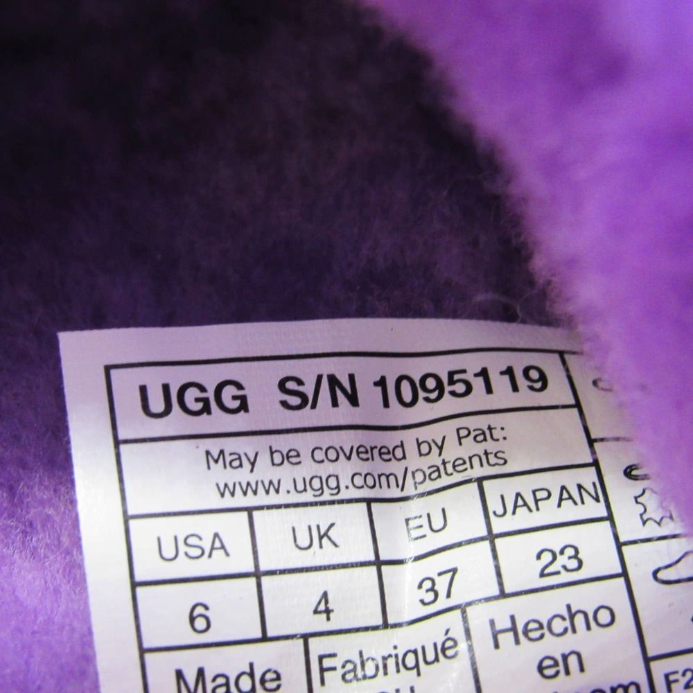 UGG Women's Fluff Yeah Slide Sheepskin Slippers In Purple Sky Sz 6 - Picture 7 of 8